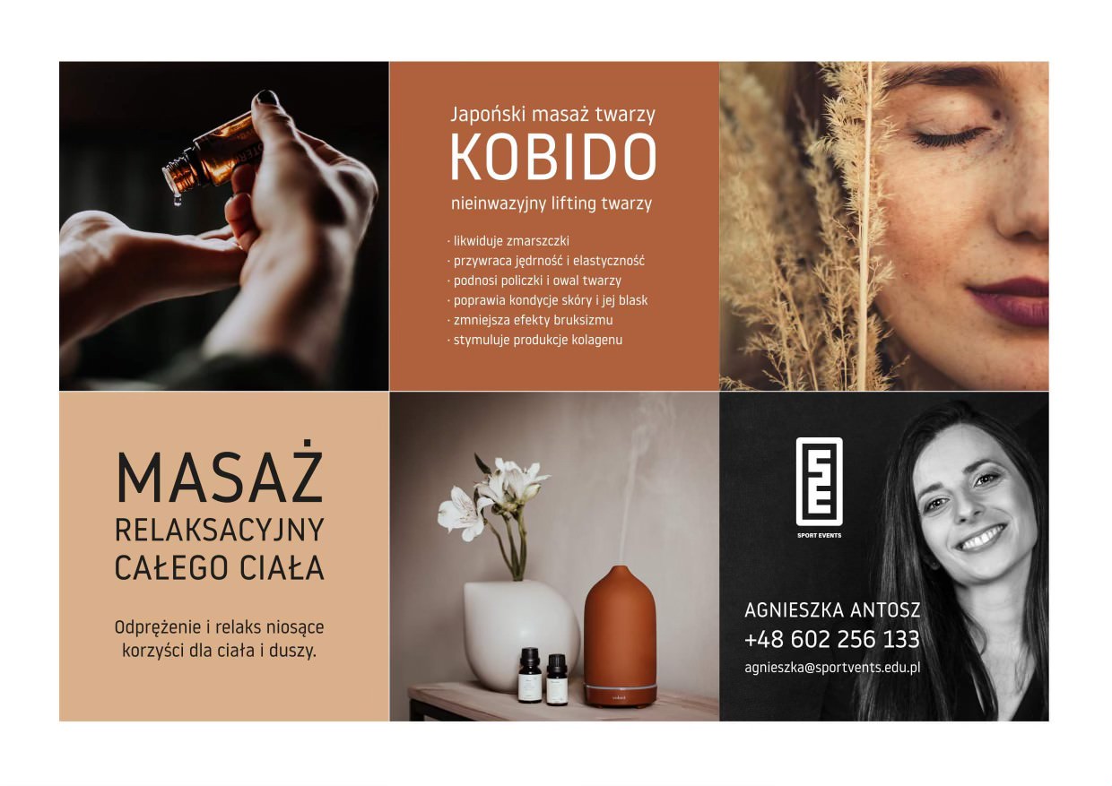 Masaż kobido + masaż relaksacyjny pleców